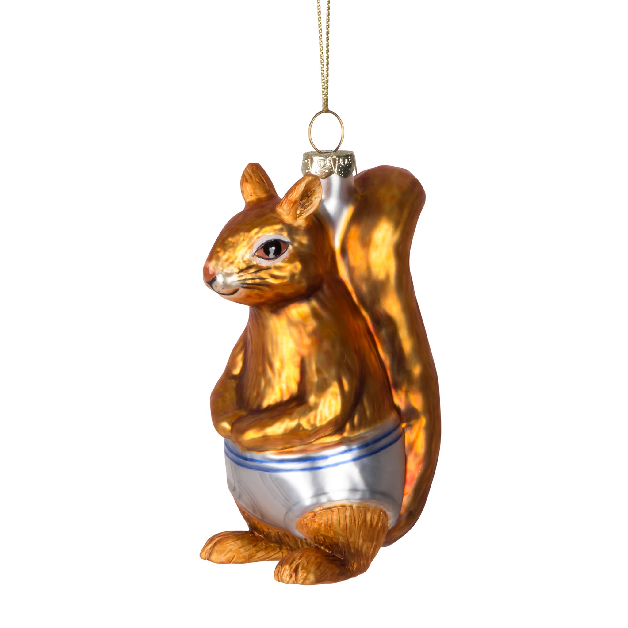 Squirrel In Underpants Ornament