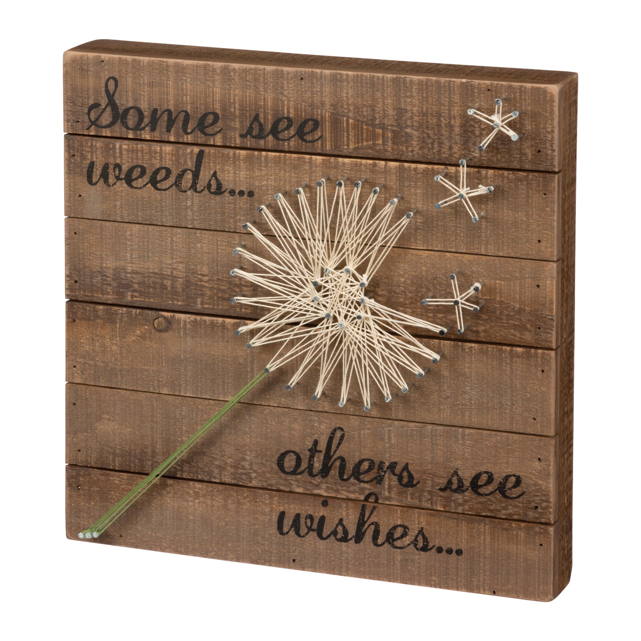 Some See Weeds…Others See Wishes... String Art Sign