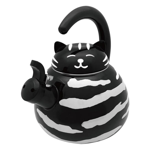 Black Cat Whistling Tea Kettle